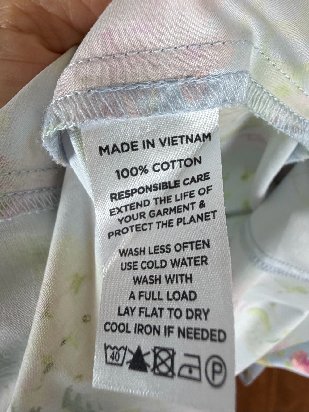Hill House NWT Matilda Dress Hydrangea Chintz Blue Multi Size L - Picture 11 of 11